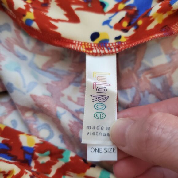 NEW LuLaRoe Yellow Red Floral Leggings - Picture 8 of 9